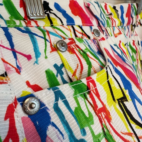 SOLD! Weekend MaxMara “Flutterflies” Collection Mini Cotton Skirt.Size: IT42 US6 - Picture 10 of 16